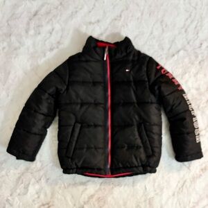 Tommy Hilfiger Boys Black Puffer Jacket Coat Size 5